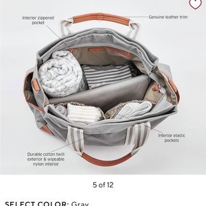Potter Barn Kids Classic Diaper Bags in gray